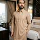 Men's Unstitched Classic Cotton Peach Skin Suit