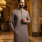 Men's Unstitched Pebble Grey Wash & Wear Suit