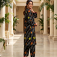 2 Pieces - Gen-Z Unstitched Dark Black Print Lawn Suit