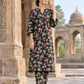 2 Pieces - Winter Slub Unstitched Jet Black linen Allover Suit