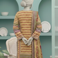 3 Pieces - Neova Unstitched Mustard Yellow Print Lawn Suit
