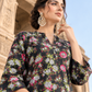 2 Pieces - Winter Slub Unstitched Jet Black linen Allover Suit
