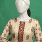 3 Pieces - Neova Unstitched Navy Beige Lawn Suit
