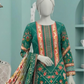 3 Pieces - Neova Unstitched Teal Green Print Lawn Suit