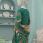 3 Pieces - Neova Unstitched Teal Green Print Lawn Suit