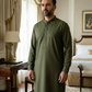 Men's Unstitched Classic Cotton Sea Green Suit
