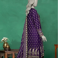 3 Pieces - Neova Unstitched Purple Print Lawn Suit