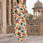 2 Pieces - Winter Slub Unstitched Ivory Cream linen Allover Suit