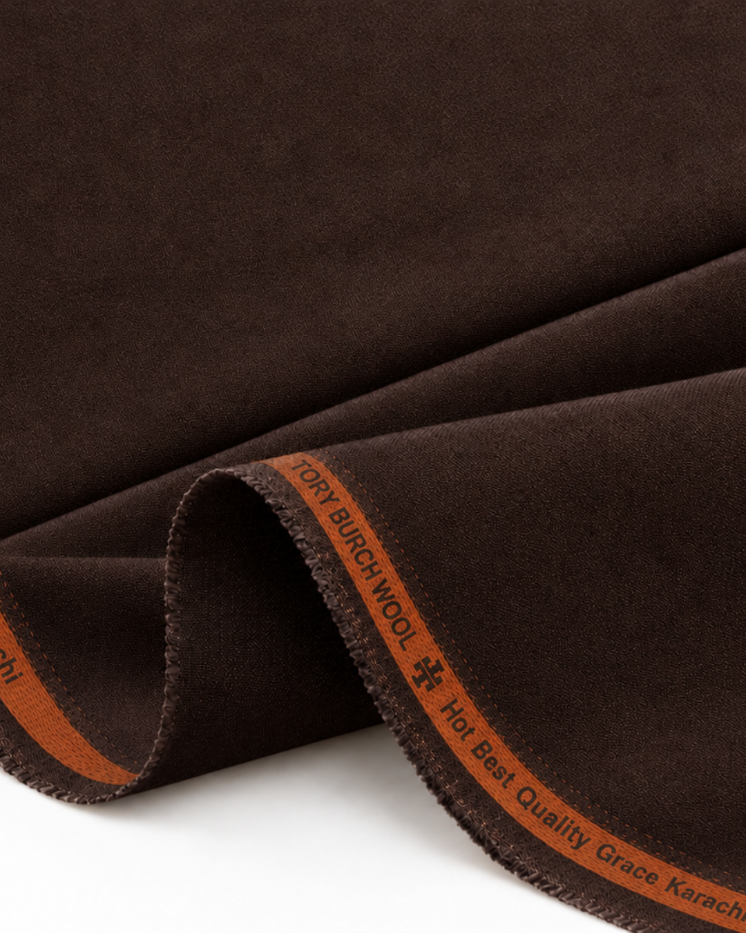 Men's Unstitched Dark Brown Winter Polymax Suit
