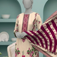 3 Pieces - Neova Unstitched Skin Print Lawn Suit