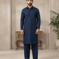 Men's Unstitched Navy Blue Winter Polymax Suit