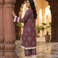 2 Pieces - Gen-Z Unstitched Burgundy Lawn Suit