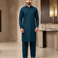 Men's Unstitched Zinc Blue Winter Polymax Suit