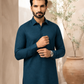Men's Unstitched Zinc Blue Winter Polymax Suit