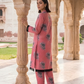 2 Pieces - Gen-Z Unstitched Coral Pink Lawn Suit