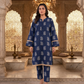 2 Pieces - Gen-Z Unstitched Navy Blue Lawn Suit