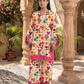 2 Pieces - Gen-Z Unstitched Peach Cream Lawn Suit