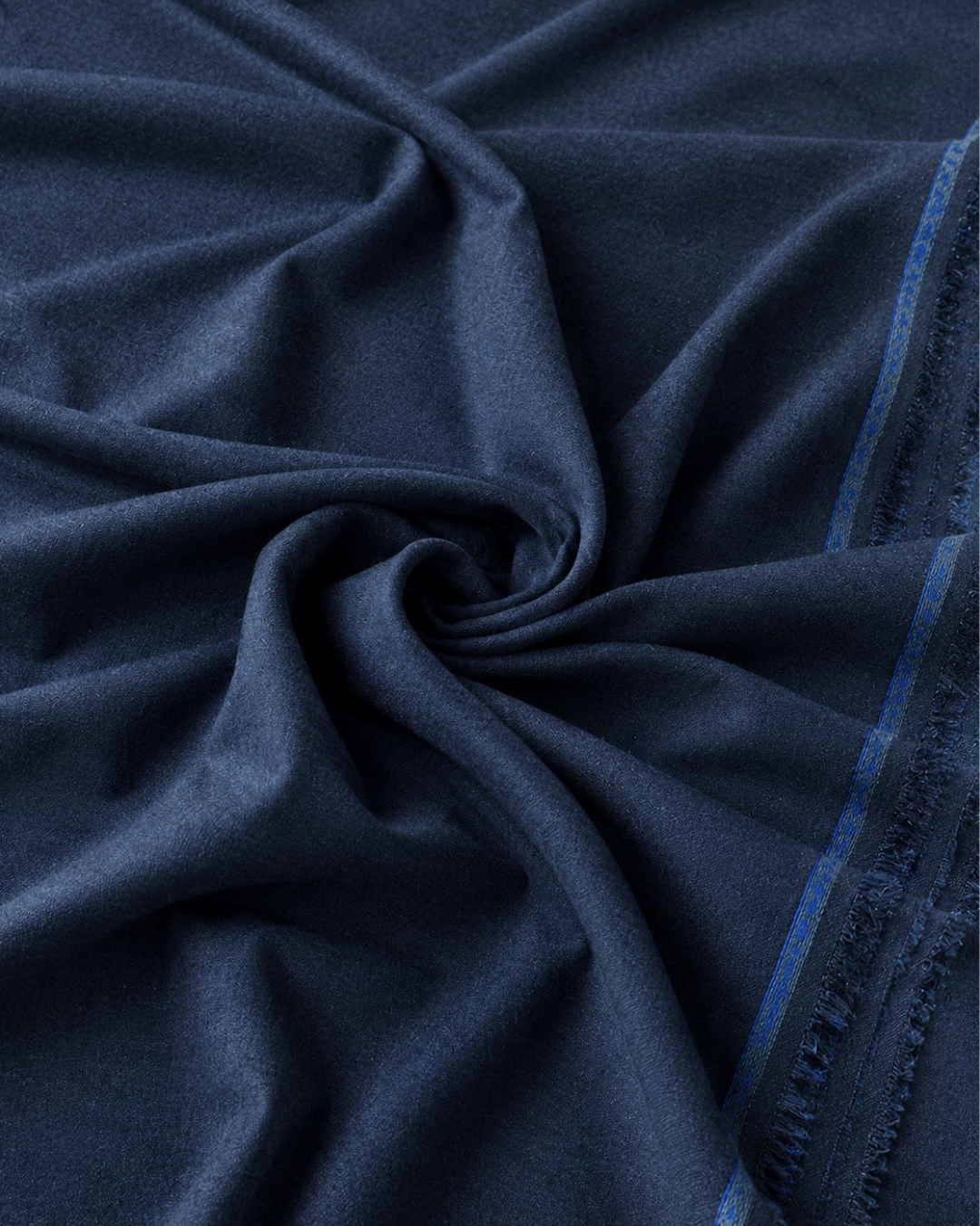 Men's Unstitched Navy Blue Winter Polymax Suit