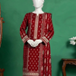 3 Pieces - Neova Unstitched Maroon Print Lawn Suit