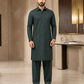 Men's Unstitched Zinc Green Winter Polymax Suit
