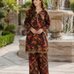 2 Pieces - Gen-Z Unstitched Brown Bana Doria Lawn Suit