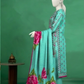3 Pieces - Neova Unstitched Turquoise Print Lawn Suit
