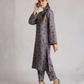 2 Pieces - Gen-Z Unstitched Grey Print Lawn Suit