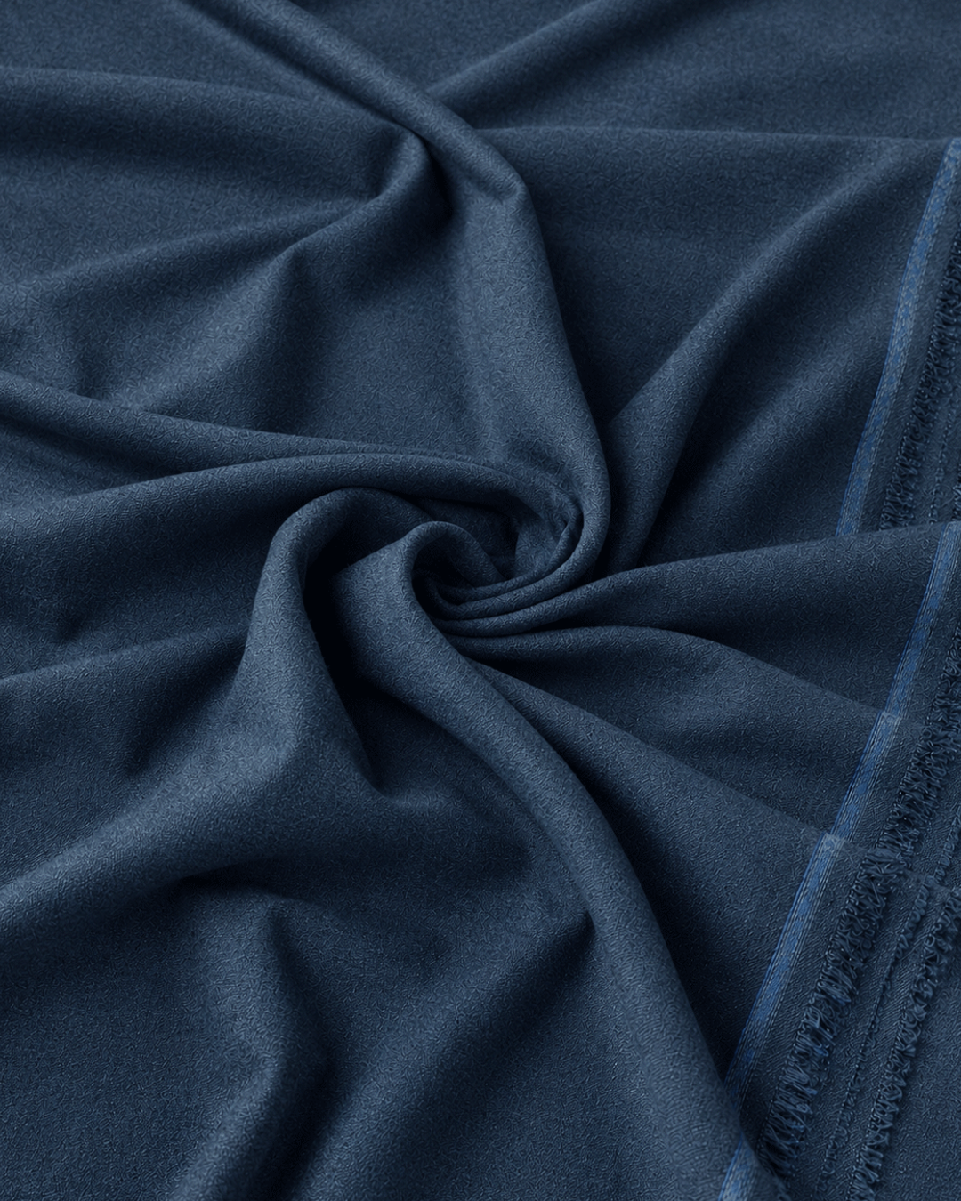 Men's Unstitched Zinc Blue Winter Polymax Suit