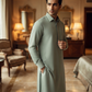 Men's Unstitched Silver Grey Wash & Wear Suit