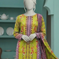 3 Pieces - Neova Unstitched Lime Green Print Lawn Suit