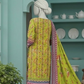 3 Pieces - Neova Unstitched Lime Green Print Lawn Suit