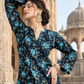 2 Pieces - Winter Slub Unstitched Deep Navy Blue linen Allover Suit