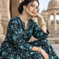 2 Pieces - Winter Slub Unstitched Deep Navy Blue linen Allover Suit