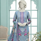 3 Pieces - Neova Unstitched Dusty Blue Print Lawn Suit