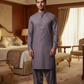 Men's Unstitched Light Purple Wash & Wear Suit